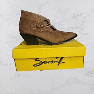Seven7 Dallas Faux Suede Ankle Bootie